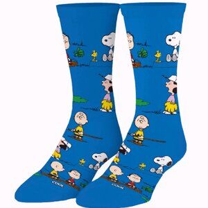 Charlie Brown & Friends Outdoor Crew Socks NEW Fast Ship